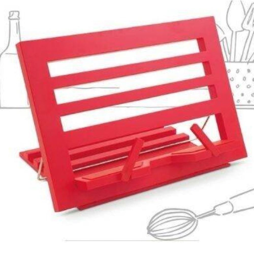 The Brilliant Reading Rest Adjustable Book Stand Scarlet Red